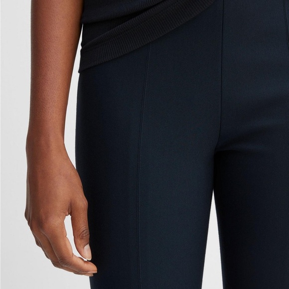 VINCE Stitch Front Seam Ponte Cropped Legging/Pant Size XS in Coastal Blue Navy - Picture 3 of 9